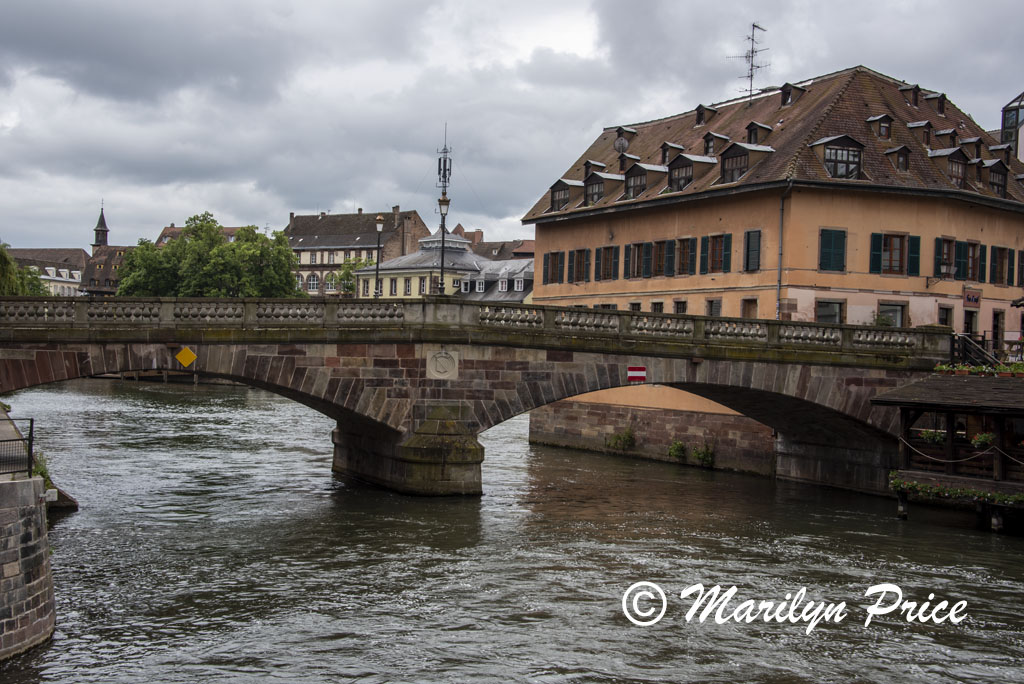 Bridge over a canal, Strasbourg, France