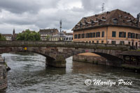 Bridge over a canal, Strasbourg, France
