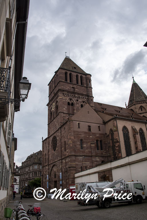 Church and tower, Strasbourg, France