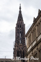 Cathedral steeple, Strasbourg, France