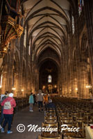 Central nave of the Cathedral, Strasbourg, France