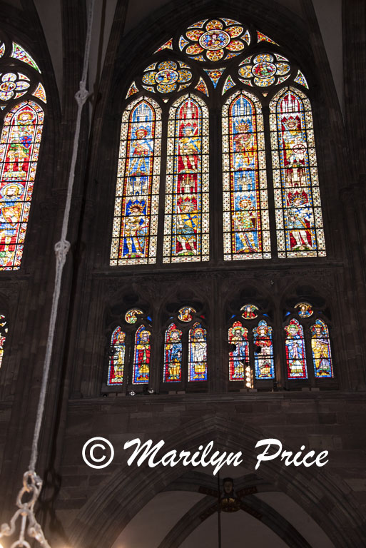 Stained glass window, Cathedral, Strasbourg, France