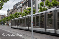 A passing tram, Strasbourg, France