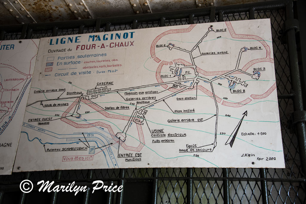 Layout of the Maginot Line bunker, Lembach, France