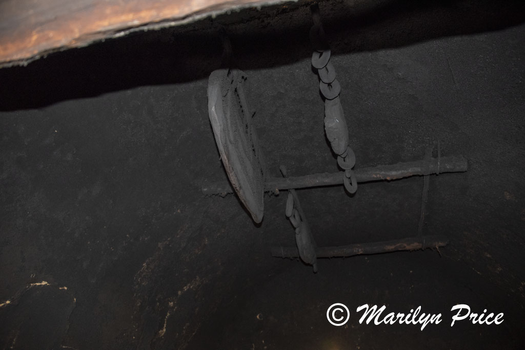 Blackened ceiling of the farmhouse kitchen, Open Air Museum, Black Forest, Germany