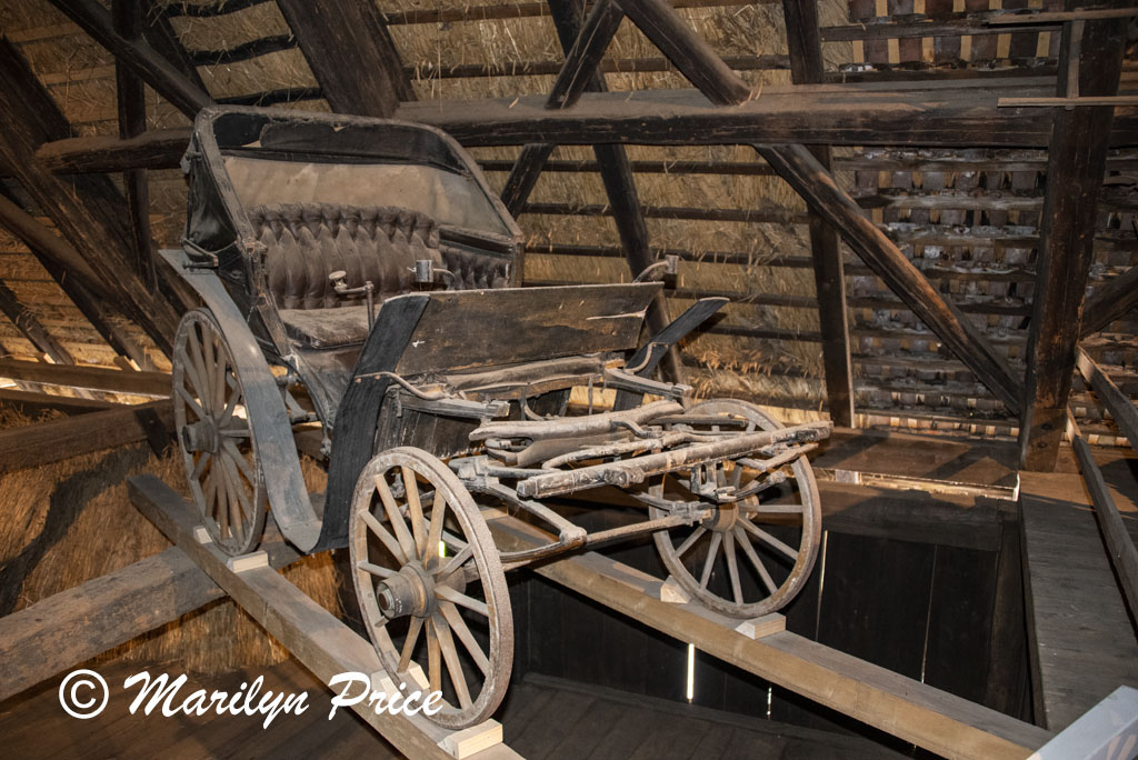 Carriage at the farmhouse, Open Air Museum, Black Forest, Germany