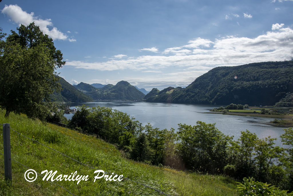 Lake Lucerne from the cog railway, Mt. Pilatus, Switzerland