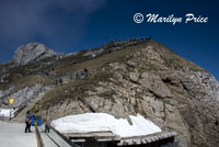 Walkway to the higher viewpoint, Mt. Pilatus, Switzerland