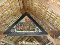 Chapel Bridge, long wooden bridge that was part of the city fortifications, Lucerne, Switzerland