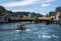 Chaff Bridge, oldest bridge in the city, Lucerne, Switzerland