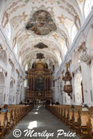 Choir practicing inside the Jesuit Church, Lucerne, Switzerland