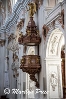 Pulpit inside the Jesuit Church, Lucerne, Switzerland
