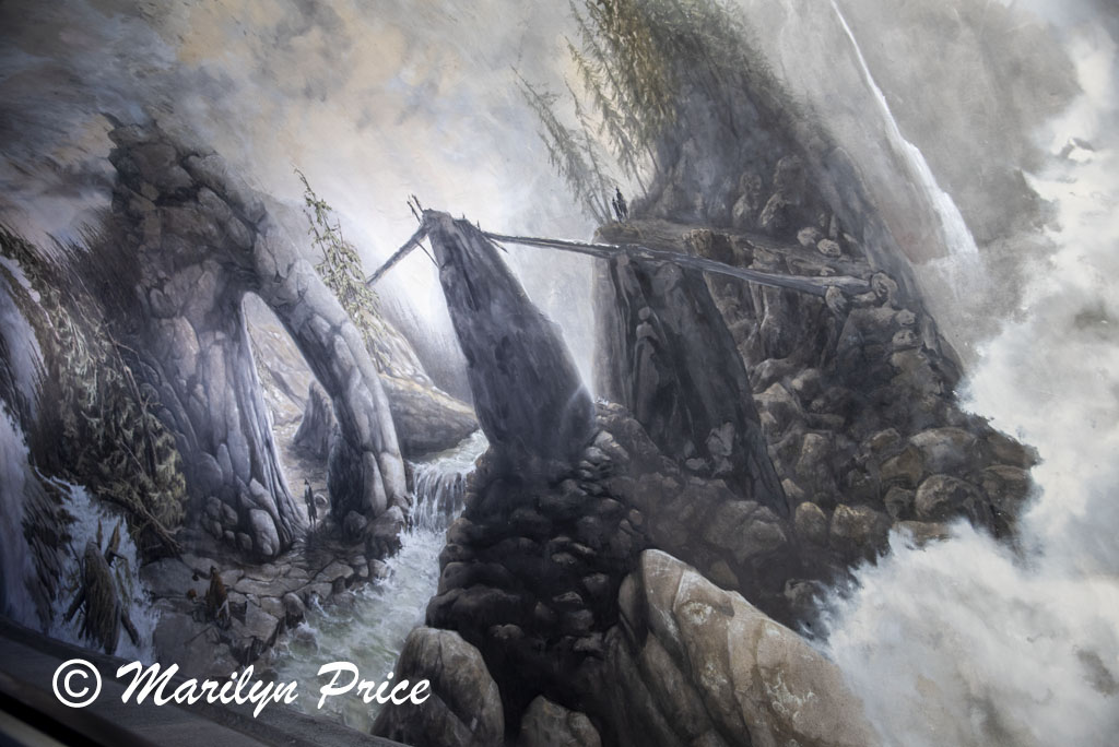 Paintings on the wall of Ice Experience, Jungfraujoch, Switzerland