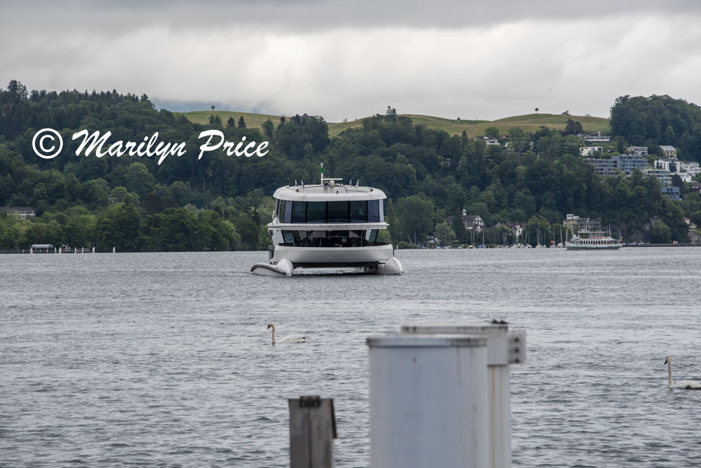 Tourist catamaran, Lucerne, Switzerland
