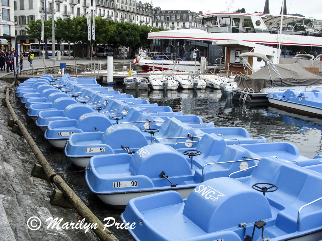 Paddle boats on Lake Lucerne, Lucerne, Switzerland