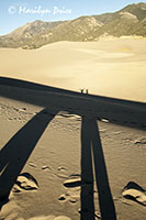 Carl and Marilyn's shadows, Great Sand Dunes National Park, CO
