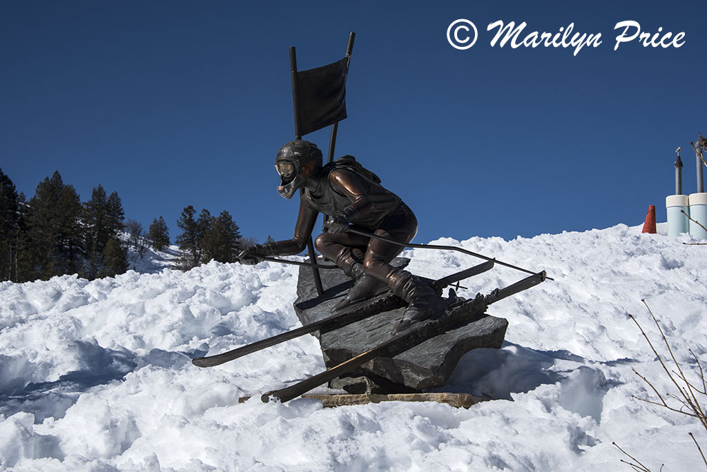 Steamboat Spirit, a statue near Howelsen Ski Area, Steamboat Springs, CO