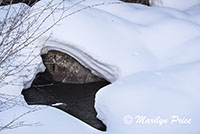 Snow and boulders, Fish Creek Falls area, Steamboat Springs, CO