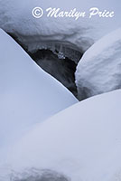 Snow and boulders, Fish Creek Falls area, Steamboat Springs, CO