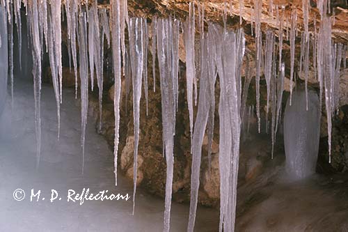 Mossy Cave and seasonal icicles, Bryce Canyon National Park, UT