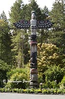 Totem pole, Butchart Gardens, Victoria, BC