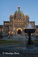 British Columbia Parliament Building at night, Victoria, BC