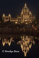British Columbia Parliament Building at night, Victoria, BC