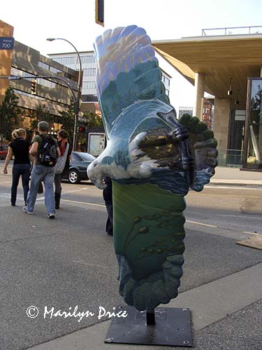 Painted bird, Victoria, BC