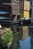 Houseboats and reflections, Fisherman's Wharf, Victoria, BC