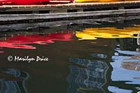 Kayaks and reflections, Fisherman's Wharf, Victoria, BC