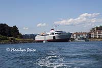 MV Coho arrives at the inner harbor, Victoria, BC