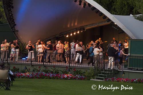 Dancing in the bandstand, Concert Lawn, Butchart Gardens, Victoria, BC