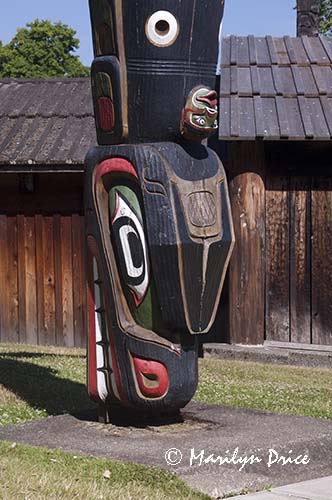 Totem pole detail, Victoria, BC