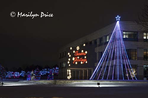 Christmas decorations at City Hall, Westminster, CO