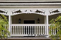 Gingerbread decoration on a house, Key West, FL