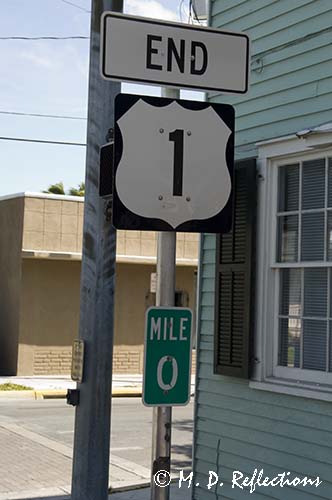 Mile marker 0 for US 1, Key West, FL