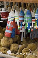 Lobster bouys, sponges, and fish net floats for sale, Key West, FL